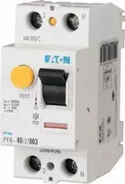 Eaton Liekamosios srovės grandinės pertraukiklis 2P 40A 0,5A tipas A PF6-40/2/05-A 165770
