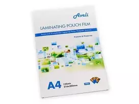 AVELI Laminavimo plėvelė A4 250mic (2x125) blizgi