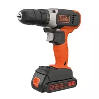 Black & Decker Akumuliatorinis gręžtuvas-suktuvas BCD001C1-QW, 18V, 1x1,5 Ah