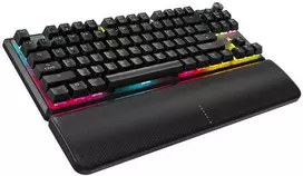 Corsair K70 CORE TKL WIRELESS RGB Klaviatūra žaidimams, mechaninė, ISO (DE), MLX Raudonas Switch - juodas