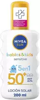 Nivea Sun Babies y Kids Loción Solar 5 En 1 Spf50, 200 ml