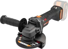 WORX kampinis šlifuoklis 20 V, 125 mm, reguliuojamas greitis, WX814.9