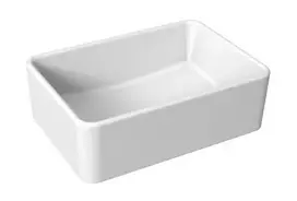 Cubito Pure praustuvas-dubuo, 500x350 mm, h=190 mm, be persipylimo ir skylės maišytuvui, baltas