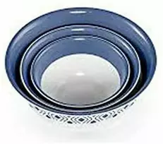 Dubenys su dangčiais D19/23/29 cm balta/mėlyna 55201 Tosca STEFANPLAST
