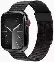 VONMHLEN Vonmählen Milanese Loop 2, Strap, Išmanusis laikrodis, Juodas, Apple, Apple Watch 44 | 45 | 46 | 49 mm, Nerūdijantis plienas