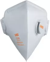 Respiratorius Uvex Silv-Air Classic 3210 FFP2, sulankstomas su vožtuvu, baltas, 3 vnt mažmeninėje pakuotėje