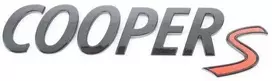 BMW NAUJAS ORIGINALUS MINI F54 F55 F56 F57 F60 Juodas COOPER S BAGAŽINĖS ŽENKLAS 51142465245