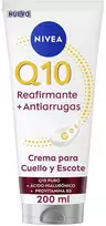Nivea Q10 Reafirmante Crema Antiarrugas Cuello y Escote, 200 ml