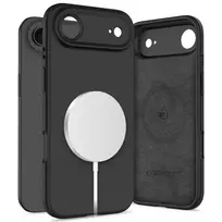„Tech-Protect“ silikoninis „MagSafe“ dėklas, skirtas „iPhone 17 Air“ – Juodas