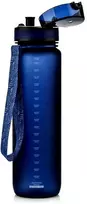 Gertuvė Meteor 1000 ml tamsiai mėlynos spalvos sportinis buteliukas