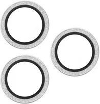 Panzer Glass PanzerGlass® Hoops® Kamera Objektyvo Apsauga Blizganti Sidabrinė iPhone 17 Pro | iPhone 17 Pro Max | iPhone 16 Pro | 16 Pro Max