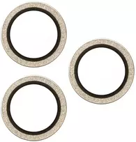 Panzer Glass Grūdintas stiklas na objektyvas PanzerGlass Hoops Glitter do iPhone 17 Pro / 17 Pro Max / 16 Pro / 16 Pro Max auksinė