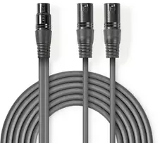 Kabelis Nedis XLR - XLR 1.5m pilka (COTH15020GY15)