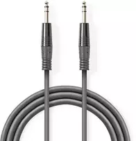 Nedis Stereo Audio kabelis jack 6.35 mm (M) - jack 6.35 mm (M) 1.50 m tmavě pilka