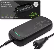 Kepurė Qoltec Szybka Įkroviklis Pro do roweru Bosch 36V | 42V | 2A | Bosch plug | wodoodporna +kabelis zasilający