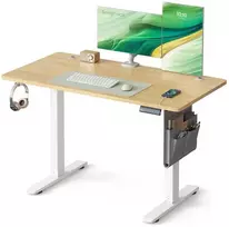Songmics Elektrinis reguliuojamo aukščio rašomasis stalas 120x60 cm