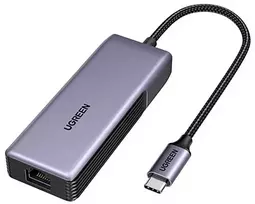 Tinklo adapteris Ugreen UGCM848USB-C į RJ45, 5GbE (juodas)