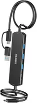 Ausinės Unitek KVM šakotuvas 10Gbps – perjungimas tarp 2 kompiuterių, 3×USB-A
