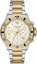 EMPORIO ARMANI VYRIŠKAS LAIKRODIS AR11606 Dvispalvis Chronografas + DĖŽUTĖ