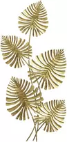 Aosom Sienų dekoracijų rinkinys, 83x2.5x39 cm, auksinė, metalas