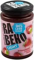 Rabeko Light Jam 230 g Braškių džemas less sugar