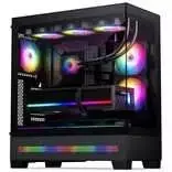Phanteks XT View Matrix PC Case, Mid-Tower, E-ATX, Tempered Glass, Matrix LED – Juodas