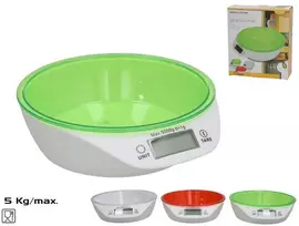 Virtuvinės svarstyklės Digitālie virtuves svarstyklės 5kg 18 5 x 20 5 x 6 cm 3 veidi KITCHEN&GO ()