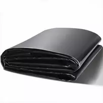 Tvenkinio įdėklas žuvų ar koi tvenkiniams ir vandens telkiniams, iš EPDM medžiagos, lengvai pjaustomas, juodas, 9 x 10.6 m, 1.5 mm storio, tvenkinio plėvelė vandens sodams, koi tvenkinio danga