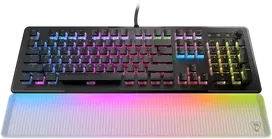 Turtle Beach Vulcan II Max, Gaming-klaviatūra - juodas/transparent, DE-išdėstymas, TITAN II Optical Raudona