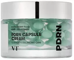 VT Cosmetics PDRN Capsule Cream 100 drėkinamasis ir stangrinamasis veido kremas, 50 ml.