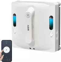 Abir WD9 9000PA langų valymo robotas su 4 krypčių purškimu, lazeriniu jutikliu, išmania atmintimi, baltas