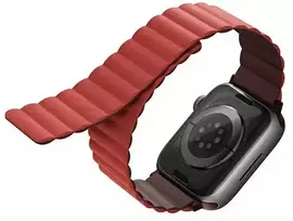 UNIQ Revix Strap Apple Watch Series 1/2/3/4/5/6/7/8/SE/SE2 38/40/41mm Reversible Magnetic maroon-cor