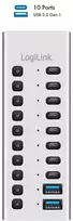 LogiLink Hub usb3.2 10-portow usb-a/c, funkcja on/off