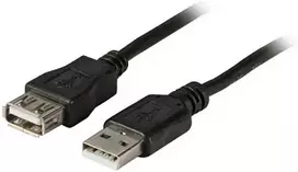 Efb Elektronik Kabelis USB EFB USB-A - 1.8 m Juodas (K5220SW.1,8)