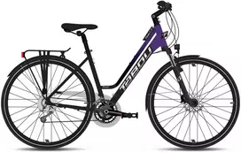 Dviratis Tabou Kinetic 5 W juodas-violetinė-S / 17" (Dydis: S / 17")