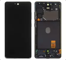 Ekranas Samsung G780 S20 FE su lietimui jautriu stikliuku ir rėmeliu originalus Cloud Navy (service pack)
