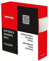 Šlifavimo popierius P240 minkštu pagrindu 114mmX25m