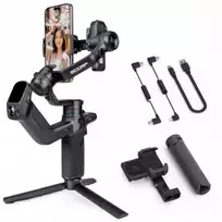Feiyu Tech Rankinis Gimbal - FeiyuTech Scorp Mini 3, AI Sekimas, 14h Baterijos Gyvavimo Trukmė, Juoda