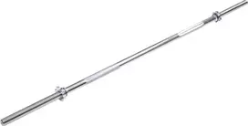 Straight Weightlifting Barbell inSPORTline Welerty 180 cm / 30 mm with Threaded Ends and Collars