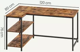 Songmics Rašomasis stalas 120 x 80 x 76 cm