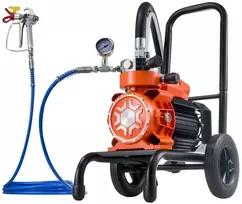 Vevor Pneumatinis dažų purkštuvas su vežimėliu 900 W
