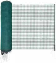 Vevor Laikina tvora su stulpais, 1.2 x 25 m plastikinis tinklas