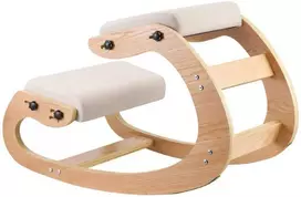Vevor Ergonominė medinė kėdė su reguliuojamu porolonu