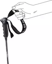 Lazdos - LEKI Neolite Carbon 125 cm Balta