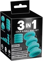 3-in-1 Cock & Ball Ring Set