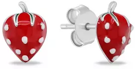 Brilio Silver Girls' sidabrinis earrings Strawberries EA1264W