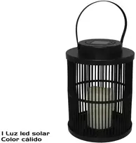 Saulės žibintas, juodas, 1 LED, 18.50 x 18.50 x 25.00, GARDEN ENJOY