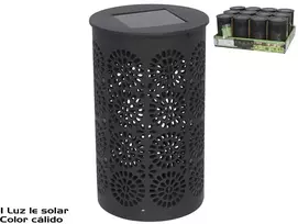 Garden4You Laterna su saulės baterija 1 LED 7,60 x 7,60 x 13,50 GARDEN ENJOY