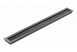 Praėjimas kabeliams 51x450mm, juodas matinis, LB-51X450-20, GTV