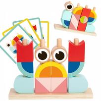 Kūrybingi mediniai 3D kosminiai kaladėlės krabas TOOKY TOY